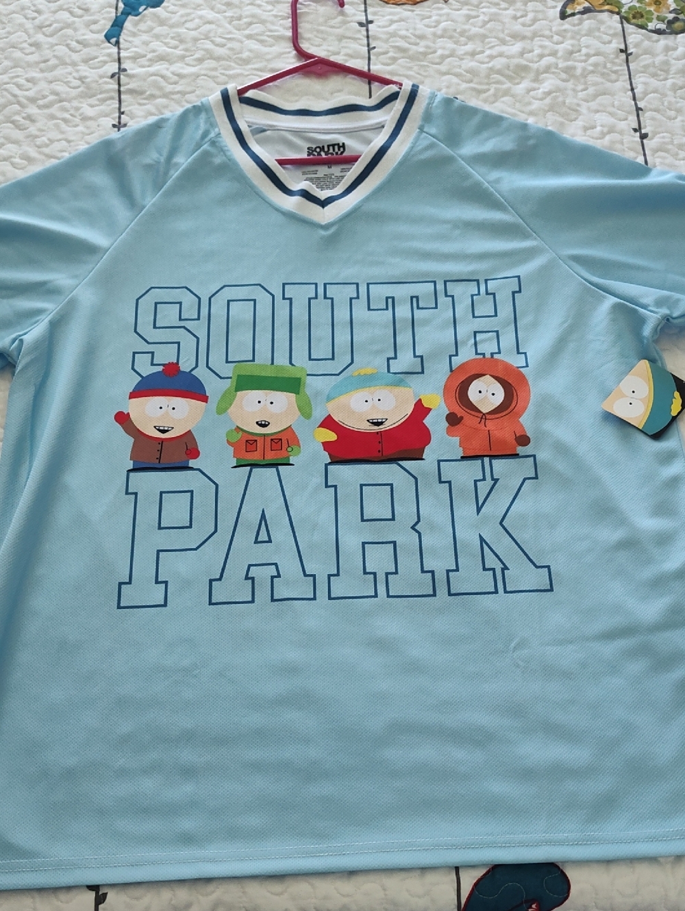 South Park Light Blue Short-Sleeve Graphic Tee - Boys/Men